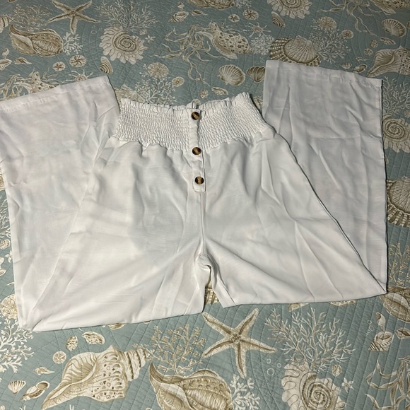 High waisted 100% Linen pants - Picture 1 of 2